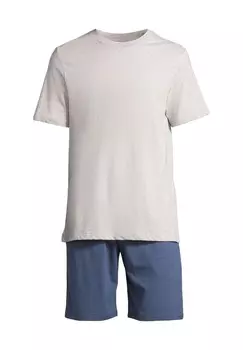 Пижама Ночь и Дом SCHIESSER, цвет Blau / Grau