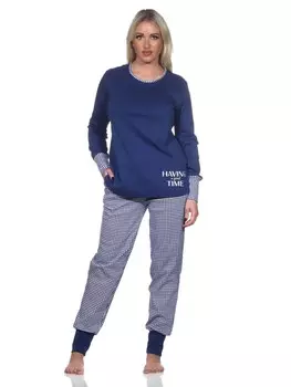 Пижама NORMANN Bndchen Kuschel interlock, синий