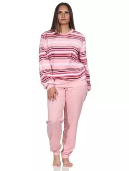Пижама NORMANN Frottee Bndchen Streifen, розовый