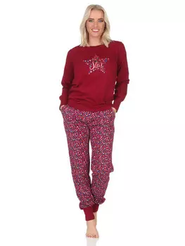 Пижама NORMANN langarm Bndchen Sterne, сиреневый