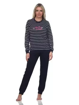 Пижама NORMANN langarm Bndchen Streifen, синий