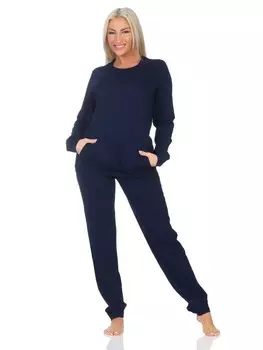 Пижама NORMANN Langarm Bndchen Tupfen Optik, синий