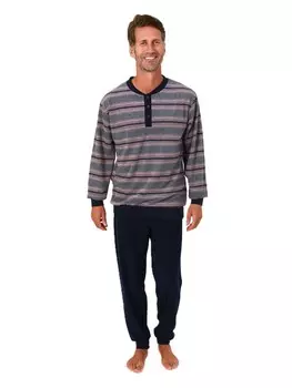 Пижама NORMANN Langarm Frottee Bndchen, серый