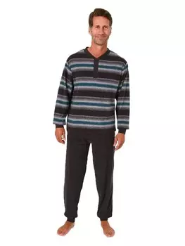 Пижама NORMANN Langarm Frottee Bndchen, зеленый