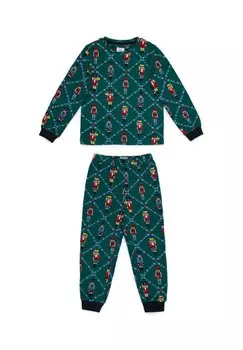 Пижама Nutcracker Print Set Chelsea Peers, бирюзовый