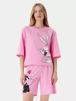 Пижама обычного кроя 30963P03W United Colors Of Benetton, розовый