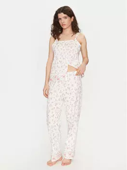 Пижама обычного кроя ILN72408 Lauren Ralph Lauren, экрю