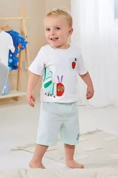 Пижама очень голодной гусеницы Jojo Maman Bb, белый