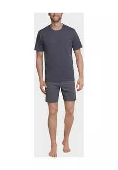 Пижама однотонная мужская SCHIESSER, антрацит