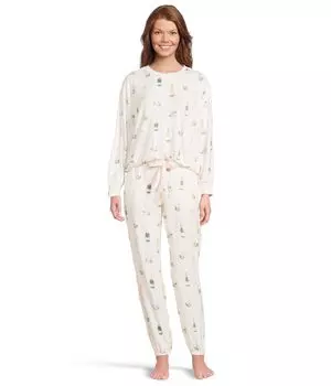 Пижама P.J. Salvage Breakfast of Champions PJ Set, слоновая кость