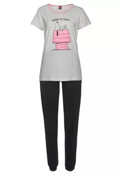 Пижама PEANUTS, цвет Grey/Black