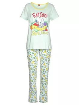 Пижама Peanuts, мятный