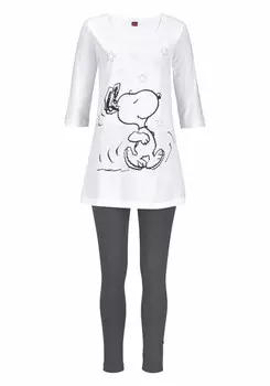 Пижама Peanuts, серый