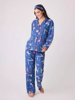 Пижама PJ Salvage Flannels, синий