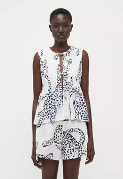 Пижама PLEATED CAMI AND SHORTS Desmond & Dempsey, кремовый