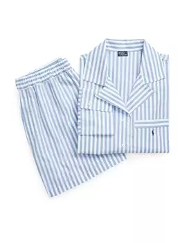 Пижама Polo Ralph Lauren Crop & Boxer Set, синий