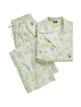 Пижама Polo Ralph Lauren Floral Voile, светло-зеленый