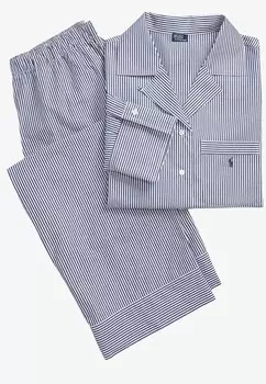 Пижама Polo Ralph Lauren Long Sleeve PJ Set, синий