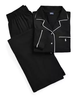 Пижама Polo Ralph Lauren Long Sleeve Set, черный