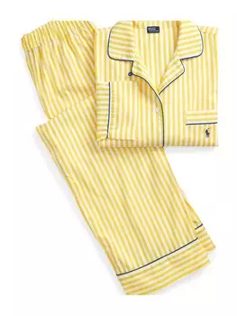 Пижама Polo Ralph Lauren Madison PJ Set - Shirting Stripes, желтый