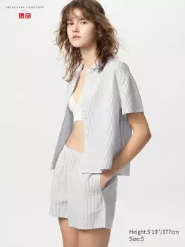 Пижама (полосатая) Uniqlo, серый