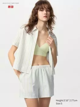 Пижама (полосатая) Uniqlo, синий