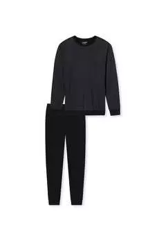 Пижама раскрыть Schiesser, черный