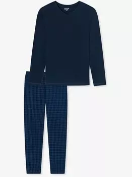 Пижама раскрыть Schiesser, синий