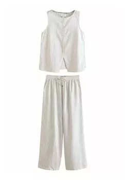 Пижама REGULAR FIT - BUTTON THROUGH SET - Pyjama set Next, бежевый