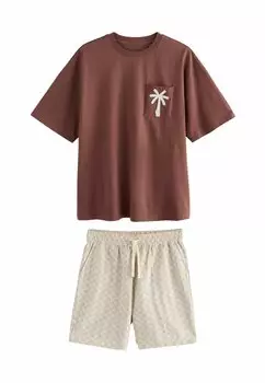 Пижама REGULAR FIT - EMBROIDERED SET - Pyjama set Next, черный