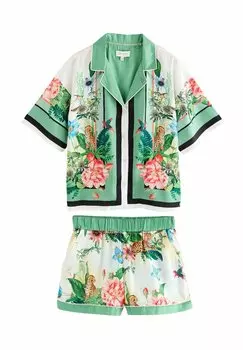 Пижама REGULAR FIT - FLORAL BUTTON THROUGH SET - Pyjama set B by Ted Baker, зеленый