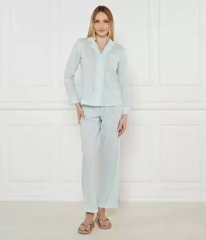 Пижама Regular fit Lauren Ralph Lauren, голубой