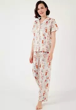 Пижама REGULAR FIT LELA, бежевый