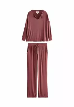 Пижама REGULAR FIT RIBBED LONG SLEEVE Next, розовый