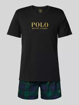 Пижама с этикеткой Polo Ralph Lauren Underwear, черный