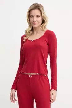 Пижама с длинными рукавами Abercrombie & Fitch, бордовый