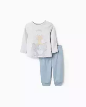 Пижама с длинными рукавами для мальчика с мотивом Tom & Jerry Zippy, светло-серый