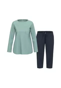 Пижама с длинными рукавами из органического хлопка AMMANN, цвет Nightblue