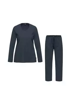 Пижама с длинными рукавами из органического хлопка AMMANN, цвет Nightblue