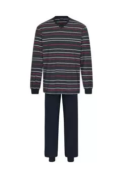 Пижама с длинными рукавами из органического хлопка AMMANN, цвет Night Blue