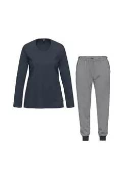 Пижама с длинными рукавами из органического хлопка AMMANN, цвет Nightblue