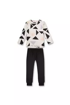 Пижама с фигурным узором Sanetta, черный