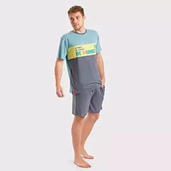 Пижама с короткими рукавами dh0453 Munich, серый