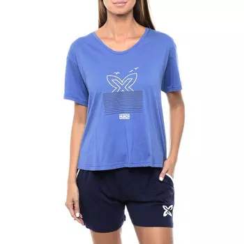 Пижама с короткими рукавами и круглым вырезом muvh0401 Munich, синий