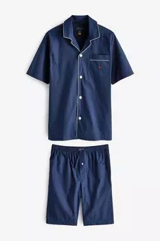 Пижама с короткими рукавами и логотипом Polo Ralph Lauren, синий