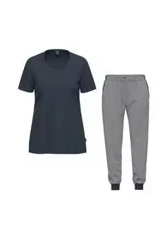 Пижама с короткими рукавами из органического хлопка Ammann, синий