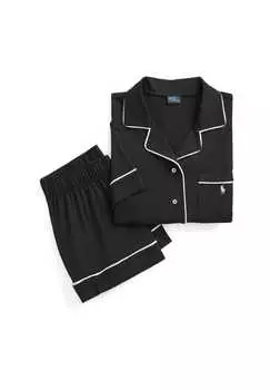 Пижама с короткими рукавами комплект пижамы Polo Ralph Lauren, цвет espresso