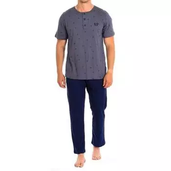 Пижама с короткими рукавами pj1405 Kisses And Love, синий