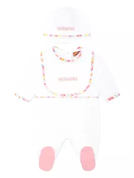Пижама с логотипом Missoni Kids, белый