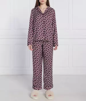 Пижама с монограммой Regular Fit Tommy Hilfiger, бургундия